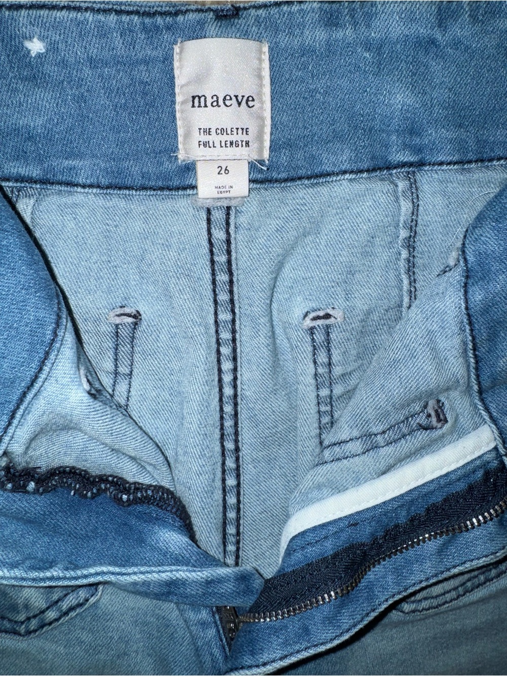 Maeve Light Blue High-Rise Denim Jeans